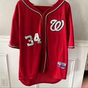 Washington nationals, Harper Majestic Red Performance Jersey